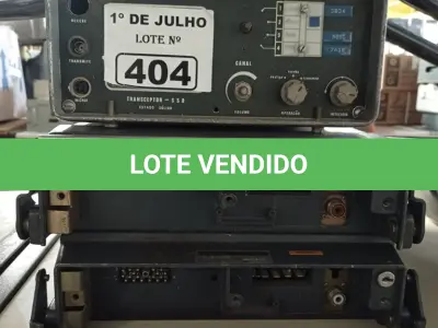 LOTE 404 - 03 RÁDIOS COMUNICADORES MARCAS E MODELOS DIVERSOS. (NO ESTADO, LEILÃO NÃO TEM GARANTIA E NEM DEVOLUÇÃO, SUJEITO A POSSÍVEIS AVARIAS VISÍVEIS/OCULTAS E/OU AUSÊNCIA DE COMPONENTES).