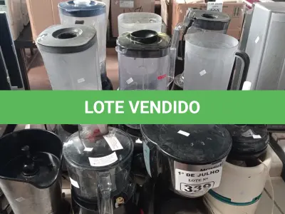 LOTE 339 - 06 LIQUIDIFICADORES, 01 CAFETEIRA, 02 BASES DE EXTRATORES DE SUCO, 01 ESPREMEDOR DE LARANJAS, 01 BATEDEIRA E 01 BASE DE UMIDIFICADOR MARCAS E MODELOS DIVERSOS PARA RETIRADA DE PEÇAS. (NO ESTADO, LEILÃO NÃO TEM GARANTIA E NEM DEVOLUÇÃO, SUJEITO A POSSÍVEIS AVARIAS VISÍVEIS/OCULTAS E/OU AUSÊNCIA DE COMPONENTES).