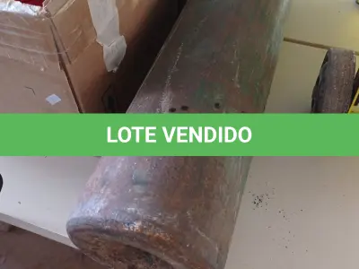LOTE 274 - 01 CILINDRO DE GÁS SEM IDENTIFICAÇÃO. (NO ESTADO, LEILÃO NÃO TEM GARANTIA E NEM DEVOLUÇÃO, SUJEITO A POSSÍVEIS AVARIAS VISÍVEIS/OCULTAS E/OU AUSÊNCIA DE COMPONENTES).
