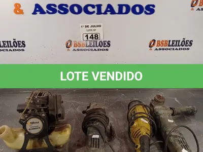 LOTE 148 - 03 LIXADEIRAS E 01 MOTOR DE ROÇADEIRA MARCAS E MODELOS DIVERSOS PARA RETIRADA DE PEÇAS. (NO ESTADO, LEILÃO NÃO TEM GARANTIA E NEM DEVOLUÇÃO, SUJEITO A POSSÍVEIS AVARIAS VISÍVEIS/OCULTAS E/OU AUSÊNCIA DE COMPONENTES).