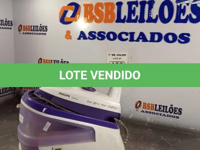 LOTE 163 - 01 FERRO DE PASSAR A VAPOR. (NO ESTADO, LEILÃO NÃO TEM GARANTIA E NEM DEVOLUÇÃO, SUJEITO A POSSÍVEIS AVARIAS VISÍVEIS/OCULTAS E/OU AUSÊNCIA DE COMPONENTES).