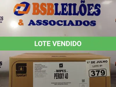 LOTE 379 - 06 POTES DE WIPES PEROXY 4D, DESINFETANTE HOSPITALAR PARA SUPERFÍCIES FIXAS E ARTIGOS NÃO CRÍTICOS. (NO ESTADO, LEILÃO NÃO TEM GARANTIA E NEM DEVOLUÇÃO, SUJEITO A POSSÍVEIS AVARIAS VISÍVEIS/OCULTAS E/OU AUSÊNCIA DE COMPONENTES).