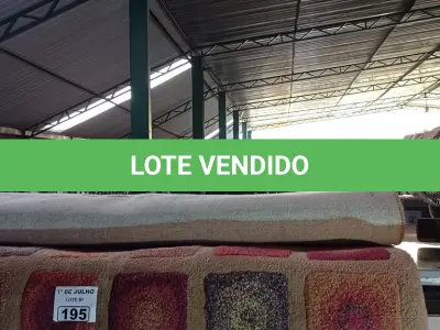 LOTE 195 - 01 TAPETE. (NO ESTADO, LEILÃO NÃO TEM GARANTIA E NEM DEVOLUÇÃO, SUJEITO A POSSÍVEIS AVARIAS VISÍVEIS/OCULTAS E/OU AUSÊNCIA DE COMPONENTES).