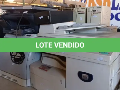LOTE 136 - 01 CPU, 01 MONITOR, 03 ESTABILIZADORES E 03 IMPRESSORAS MARCAS E MODELOS DIVERSOS. (NO ESTADO, LEILÃO NÃO TEM GARANTIA E NEM DEVOLUÇÃO, SUJEITO A POSSÍVEIS AVARIAS VISÍVEIS/OCULTAS E/OU AUSÊNCIA DE COMPONENTES).