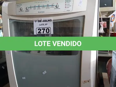 LOTE 270 - 01 LAVA-LOUÇAS MARCA BRASTEMP 220V. (NO ESTADO, LEILÃO NÃO TEM GARANTIA E NEM DEVOLUÇÃO, SUJEITO A POSSÍVEIS AVARIAS VISÍVEIS/OCULTAS E/OU AUSÊNCIA DE COMPONENTES).