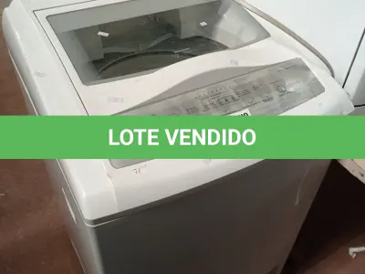 LOTE 343 - 01 LAVADORA DE ROUPAS MARCA ELECTROLUX CAPACIDADE 7KG 127V. (NO ESTADO, LEILÃO NÃO TEM GARANTIA E NEM DEVOLUÇÃO, SUJEITO A POSSÍVEIS AVARIAS VISÍVEIS/OCULTAS E/OU AUSÊNCIA DE COMPONENTES).