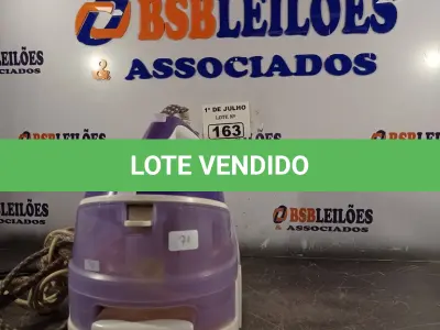 LOTE 163 - 01 FERRO DE PASSAR A VAPOR. (NO ESTADO, LEILÃO NÃO TEM GARANTIA E NEM DEVOLUÇÃO, SUJEITO A POSSÍVEIS AVARIAS VISÍVEIS/OCULTAS E/OU AUSÊNCIA DE COMPONENTES).