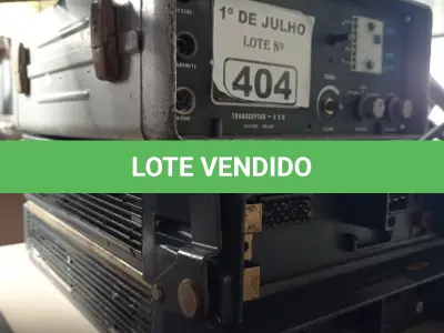 LOTE 404 - 03 RÁDIOS COMUNICADORES MARCAS E MODELOS DIVERSOS. (NO ESTADO, LEILÃO NÃO TEM GARANTIA E NEM DEVOLUÇÃO, SUJEITO A POSSÍVEIS AVARIAS VISÍVEIS/OCULTAS E/OU AUSÊNCIA DE COMPONENTES).