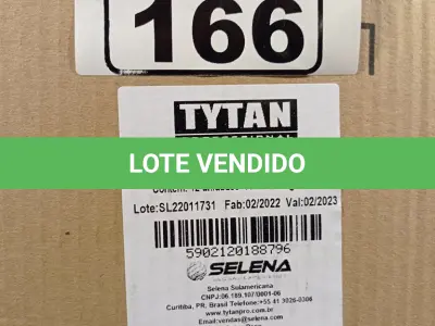 LOTE 166 - 12 LATAS DE ESPUMA DE PU MULTIUSO TYTAN. (NO ESTADO, LEILÃO NÃO TEM GARANTIA E NEM DEVOLUÇÃO, SUJEITO A POSSÍVEIS AVARIAS VISÍVEIS/OCULTAS E/OU AUSÊNCIA DE COMPONENTES).