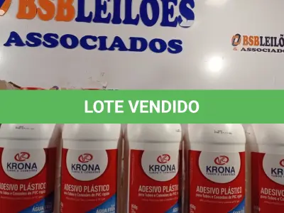 LOTE 185 - 12 FRASCOS DE ADESIVO PLÁSTICO PARA TUBOS E CONEXÕES DE PVC RÍGIDO LINHA ÁGUA FRIA. (NO ESTADO, LEILÃO NÃO TEM GARANTIA E NEM DEVOLUÇÃO, SUJEITO A POSSÍVEIS AVARIAS VISÍVEIS/OCULTAS E/OU AUSÊNCIA DE COMPONENTES).