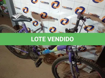 LOTE 223 - 01 BICICLETA ARO 24. (NO ESTADO, LEILÃO NÃO TEM GARANTIA E NEM DEVOLUÇÃO, SUJEITO A POSSÍVEIS AVARIAS VISÍVEIS/OCULTAS E/OU AUSÊNCIA DE COMPONENTES).