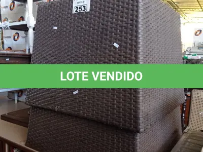 LOTE 253 - 02 MESAS EM FIBRA SINTÉTICA SEM OS TAMPOS. (NO ESTADO, LEILÃO NÃO TEM GARANTIA E NEM DEVOLUÇÃO, SUJEITO A POSSÍVEIS AVARIAS VISÍVEIS/OCULTAS E/OU AUSÊNCIA DE COMPONENTES).