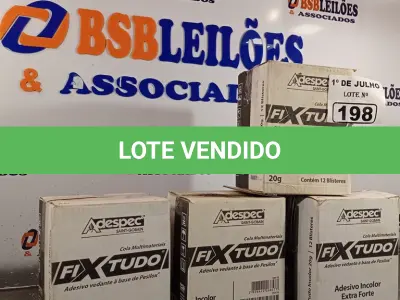 LOTE 198 - 04 CAIXAS COM ADESIVO VEDANTE A BASE DE PESILOX COM 12 BISNAGAS CADA. (NO ESTADO, LEILÃO NÃO TEM GARANTIA E NEM DEVOLUÇÃO, SUJEITO A POSSÍVEIS AVARIAS VISÍVEIS/OCULTAS E/OU AUSÊNCIA DE COMPONENTES).