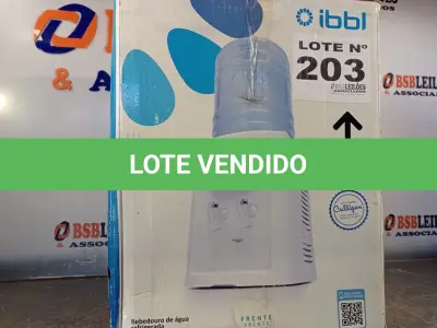 LOTE 203 - 01 - BEBEDOURO DE ÁGUA IBBL COMPACT - BRANCO (NO ESTADO, NÃO SABEMOS SE FUNCIONA. LEILÃO NÃO TEM GARANTIA E NEM DEVOLUÇÃO, SUJEITO A POSSÍVEIS AVARIAS VISÍVEIS/OCULTAS E/OU AUSÊNCIA DE COMPONENTES)