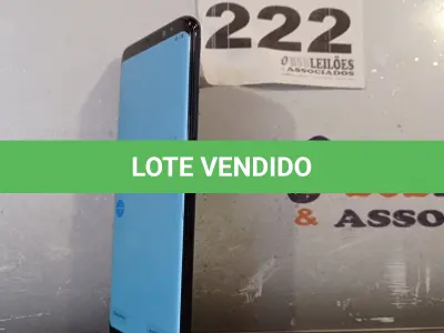 LOTE 222 - 01 - SAMSUNG GALAXY S8 64GB (NO ESTADO, NÃO SABEMOS SE FUNCIONA. LEILÃO NÃO TEM GARANTIA E NEM DEVOLUÇÃO, SUJEITO A POSSÍVEIS AVARIAS VISÍVEIS/OCULTAS E/OU AUSÊNCIA DE COMPONENTES)