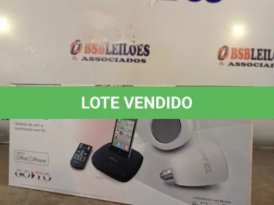 LOTE 199 - 01 - SISTEMA DE SOM E ILUMINAÇÃO SEM FIO (NO ESTADO, NÃO SABEMOS SE FUNCIONA. LEILÃO NÃO TEM GARANTIA E NEM DEVOLUÇÃO, SUJEITO A POSSÍVEIS AVARIAS VISÍVEIS/OCULTAS E/OU AUSÊNCIA DE COMPONENTES)