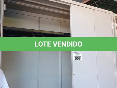 LOTE 508 - 01 ARMÁRIO DE AÇO COM 02 PORTAS E 01 PRATELEIRA. (NO ESTADO, LEILÃO NÃO TEM GARANTIA E NEM DEVOLUÇÃO, SUJEITO A POSSÍVEIS AVARIAS VISÍVEIS/OCULTAS E/OU AUSÊNCIA DE COMPONENTES).