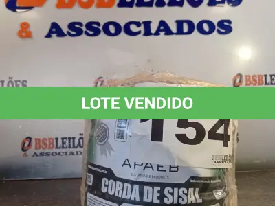 LOTE 154 - 01 - 220 METROS CORDA SISAL 6MM (NO ESTADO, NÃO SABEMOS SE FUNCIONA. LEILÃO NÃO TEM GARANTIA E NEM DEVOLUÇÃO, SUJEITO A POSSÍVEIS AVARIAS VISÍVEIS/OCULTAS E/OU AUSÊNCIA DE COMPONENTES)