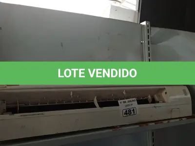 LOTE 481 - 01 EVAPORADORA MARCA ELGIN 18.000BTU. (NO ESTADO, LEILÃO NÃO TEM GARANTIA E NEM DEVOLUÇÃO, SUJEITO A POSSÍVEIS AVARIAS VISÍVEIS/OCULTAS E/OU AUSÊNCIA DE COMPONENTES).