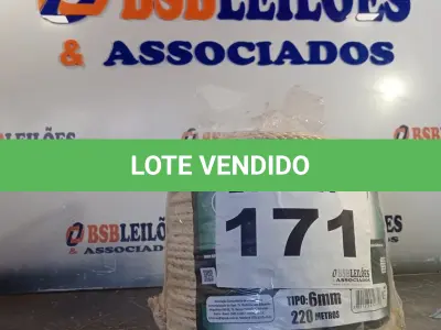 LOTE 171 - 01 - 220 METROS CORDA SISAL 6MM (NO ESTADO, NÃO SABEMOS SE FUNCIONA. LEILÃO NÃO TEM GARANTIA E NEM DEVOLUÇÃO, SUJEITO A POSSÍVEIS AVARIAS VISÍVEIS/OCULTAS E/OU AUSÊNCIA DE COMPONENTES)