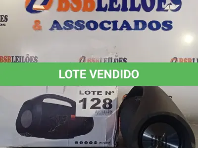 LOTE 128 - 01 – CAIXA DE SOM (NO ESTADO, NÃO SABEMOS SE FUNCIONA. LEILÃO NÃO TEM GARANTIA E NEM DEVOLUÇÃO, SUJEITO A POSSÍVEIS AVARIAS VISÍVEIS/OCULTAS E/OU AUSÊNCIA DE COMPONENTES)