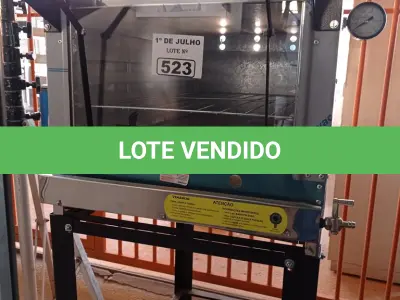 LOTE 523 - 01 FORNO INDUSTRIAL MARCA VENÂNCIO. (NO ESTADO, LEILÃO NÃO TEM GARANTIA E NEM DEVOLUÇÃO, SUJEITO A POSSÍVEIS AVARIAS VISÍVEIS/OCULTAS E/OU AUSÊNCIA DE COMPONENTES).
