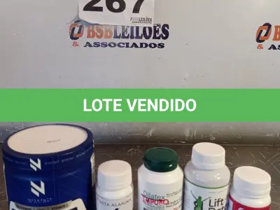 LOTE 267 - 05 - SUPLEMENTOS ALIMENTARES (NO ESTADO, NÃO SABEMOS SE FUNCIONA. LEILÃO NÃO TEM GARANTIA E NEM DEVOLUÇÃO, SUJEITO A POSSÍVEIS AVARIAS VISÍVEIS/OCULTAS E/OU AUSÊNCIA DE COMPONENTES)