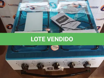 LOTE 057 - 01 - FOGÃO REALCE 4 BOCAS (NO ESTADO, NÃO SABEMOS SE FUNCIONA. LEILÃO NÃO TEM GARANTIA E NEM DEVOLUÇÃO, SUJEITO A POSSÍVEIS AVARIAS VISÍVEIS/OCULTAS E/OU AUSÊNCIA DE COMPONENTES)