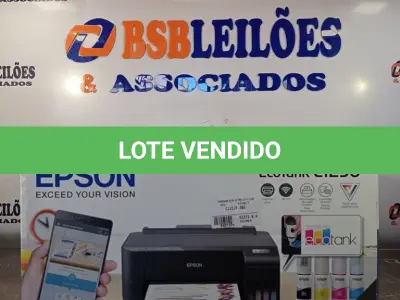 LOTE 008 - 01 - IMPRESSORA TANQUE DE TINTA EPSON WI-FI - ECOTANK L1250 (NO ESTADO, NÃO SABEMOS SE FUNCIONA. LEILÃO NÃO TEM GARANTIA E NEM DEVOLUÇÃO, SUJEITO A POSSÍVEIS AVARIAS VISÍVEIS/OCULTAS E/OU AUSÊNCIA DE COMPONENTES)