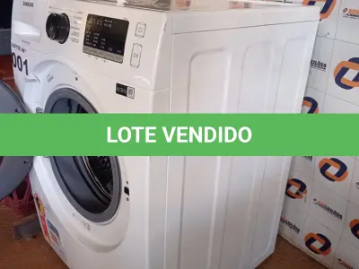 LOTE 001 - 01 - LAVADORA DE ROUPAS FRONTAL 11KG INVERTER 220 VOLTS SAMSUNG (NO ESTADO, NÃO SABEMOS SE FUNCIONA. LEILÃO NÃO TEM GARANTIA E NEM DEVOLUÇÃO, SUJEITO A POSSÍVEIS AVARIAS VISÍVEIS/OCULTAS E/OU AUSÊNCIA DE COMPONENTES)