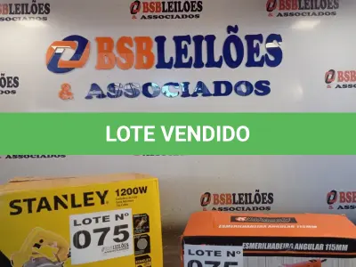 LOTE 075 - 01 SERRA MÁRMORE 01 ESMERILHADEIRA ANGULAR (NO ESTADO, NÃO SABEMOS SE FUNCIONA. LEILÃO NÃO TEM GARANTIA E NEM DEVOLUÇÃO, SUJEITO A POSSÍVEIS AVARIAS VISÍVEIS/OCULTAS E/OU AUSÊNCIA DE COMPONENTES)