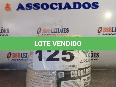 LOTE 125 - 01 - 220 METROS CORDA SISAL 6MM (NO ESTADO, NÃO SABEMOS SE FUNCIONA. LEILÃO NÃO TEM GARANTIA E NEM DEVOLUÇÃO, SUJEITO A POSSÍVEIS AVARIAS VISÍVEIS/OCULTAS E/OU AUSÊNCIA DE COMPONENTES)