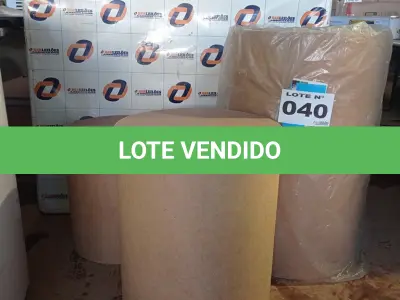 LOTE 040 - 01 - JOGO 3 CILINDROS PARA DECORAÇÃO REDONDO MDF (NO ESTADO, NÃO SABEMOS SE FUNCIONA. LEILÃO NÃO TEM GARANTIA E NEM DEVOLUÇÃO, SUJEITO A POSSÍVEIS AVARIAS VISÍVEIS/OCULTAS E/OU AUSÊNCIA DE COMPONENTES)