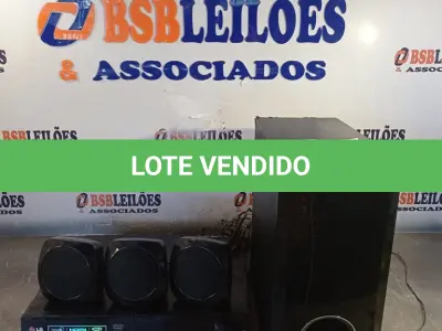 LOTE 253 - 01 - HOME THEATER LG (NO ESTADO, NÃO SABEMOS SE FUNCIONA. LEILÃO NÃO TEM GARANTIA E NEM DEVOLUÇÃO, SUJEITO A POSSÍVEIS AVARIAS VISÍVEIS/OCULTAS E/OU AUSÊNCIA DE COMPONENTES)