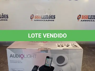 LOTE 073 - 01 - SISTEMA DE SOM E ILUMINAÇÃO SEM FIO (NO ESTADO, NÃO SABEMOS SE FUNCIONA. LEILÃO NÃO TEM GARANTIA E NEM DEVOLUÇÃO, SUJEITO A POSSÍVEIS AVARIAS VISÍVEIS/OCULTAS E/OU AUSÊNCIA DE COMPONENTES)