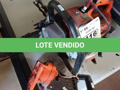LOTE 416 - 01 MOTOSSERRA COM MANDRIL 3/8”. (NO ESTADO, LEILÃO NÃO TEM GARANTIA E NEM DEVOLUÇÃO, SUJEITO A POSSÍVEIS AVARIAS VISÍVEIS/OCULTAS E/OU AUSÊNCIA DE COMPONENTES).