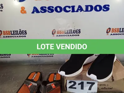 LOTE 217 - 02 – PARES DE CALÇADOS MASCULINO Nº 43 (NO ESTADO, NÃO SABEMOS SE FUNCIONA. LEILÃO NÃO TEM GARANTIA E NEM DEVOLUÇÃO, SUJEITO A POSSÍVEIS AVARIAS VISÍVEIS/OCULTAS E/OU AUSÊNCIA DE COMPONENTES)
