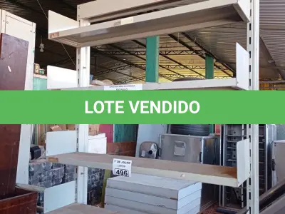 LOTE 496 - 01 ESTANTE DE FERRO COM 06 PRATELEIRAS. (NO ESTADO, LEILÃO NÃO TEM GARANTIA E NEM DEVOLUÇÃO, SUJEITO A POSSÍVEIS AVARIAS VISÍVEIS/OCULTAS E/OU AUSÊNCIA DE COMPONENTES).