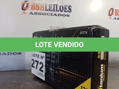 LOTE 272 - 01 - JOGO DE FERRAMENTAS COM 128 PEÇAS TITANIUM (NO ESTADO, NÃO SABEMOS SE FUNCIONA. LEILÃO NÃO TEM GARANTIA E NEM DEVOLUÇÃO, SUJEITO A POSSÍVEIS AVARIAS VISÍVEIS/OCULTAS E/OU AUSÊNCIA DE COMPONENTES)