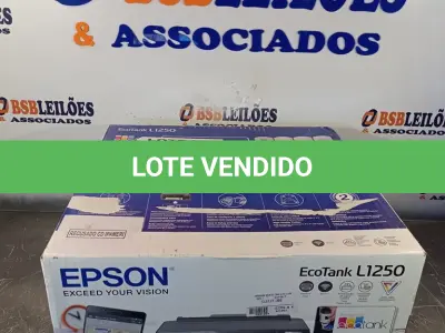 LOTE 008 - 01 - IMPRESSORA TANQUE DE TINTA EPSON WI-FI - ECOTANK L1250 (NO ESTADO, NÃO SABEMOS SE FUNCIONA. LEILÃO NÃO TEM GARANTIA E NEM DEVOLUÇÃO, SUJEITO A POSSÍVEIS AVARIAS VISÍVEIS/OCULTAS E/OU AUSÊNCIA DE COMPONENTES)