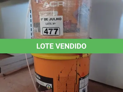 LOTE 477 - 01 BALDE DE TEXTURA E 01 BALDE DE SIKA IGOL ECO ASFALTO 18L. (NO ESTADO, LEILÃO NÃO TEM GARANTIA E NEM DEVOLUÇÃO, SUJEITO A POSSÍVEIS AVARIAS VISÍVEIS/OCULTAS E/OU AUSÊNCIA DE COMPONENTES).