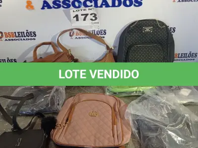 LOTE 173 - 10 – BOLSAS DIVERSAS (NO ESTADO, NÃO SABEMOS SE FUNCIONA. LEILÃO NÃO TEM GARANTIA E NEM DEVOLUÇÃO, SUJEITO A POSSÍVEIS AVARIAS VISÍVEIS/OCULTAS E/OU AUSÊNCIA DE COMPONENTES)