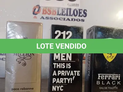 LOTE 086 - 03 – PERFUMES DIVERSOS (NO ESTADO, NÃO SABEMOS SE FUNCIONA. LEILÃO NÃO TEM GARANTIA E NEM DEVOLUÇÃO, SUJEITO A POSSÍVEIS AVARIAS VISÍVEIS/OCULTAS E/OU AUSÊNCIA DE COMPONENTES)