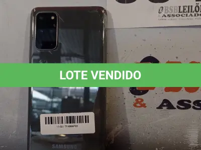 LOTE 004 - 01 - SAMSUNG GALAXY S20 PLUS 128GB (NO ESTADO, NÃO SABEMOS SE FUNCIONA. LEILÃO NÃO TEM GARANTIA E NEM DEVOLUÇÃO, SUJEITO A POSSÍVEIS AVARIAS VISÍVEIS/OCULTAS E/OU AUSÊNCIA DE COMPONENTES)