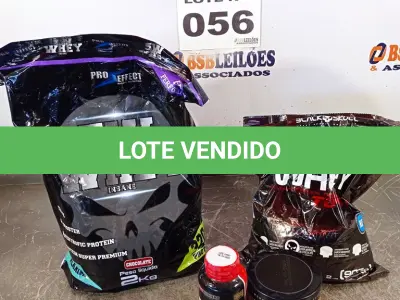 LOTE 056 - 04 - SUPLEMENTOS ALIMENTARES (NO ESTADO, NÃO SABEMOS SE FUNCIONA. LEILÃO NÃO TEM GARANTIA E NEM DEVOLUÇÃO, SUJEITO A POSSÍVEIS AVARIAS VISÍVEIS/OCULTAS E/OU AUSÊNCIA DE COMPONENTES)