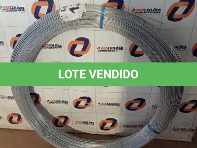 LOTE 136 - 01 - ARAME GERDAU PARA CERCA OVALADO 15 X 17 MM 1000 METROS (NO ESTADO, NÃO SABEMOS SE FUNCIONA. LEILÃO NÃO TEM GARANTIA E NEM DEVOLUÇÃO, SUJEITO A POSSÍVEIS AVARIAS VISÍVEIS/OCULTAS E/OU AUSÊNCIA DE COMPONENTES)
