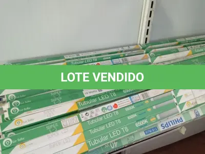 LOTE 482 - 01 LOTE COM VÁRIAS LÂMPADAS TUBULARES SENDO DE LED E FLUORESCENTES. (NO ESTADO, LEILÃO NÃO TEM GARANTIA E NEM DEVOLUÇÃO, SUJEITO A POSSÍVEIS AVARIAS VISÍVEIS/OCULTAS E/OU AUSÊNCIA DE COMPONENTES).