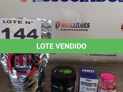 LOTE 144 - 04 - SUPLEMENTOS ALIMENTARES (NO ESTADO, NÃO SABEMOS SE FUNCIONA. LEILÃO NÃO TEM GARANTIA E NEM DEVOLUÇÃO, SUJEITO A POSSÍVEIS AVARIAS VISÍVEIS/OCULTAS E/OU AUSÊNCIA DE COMPONENTES)