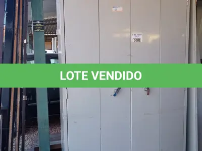 LOTE 508 - 01 ARMÁRIO DE AÇO COM 02 PORTAS E 01 PRATELEIRA. (NO ESTADO, LEILÃO NÃO TEM GARANTIA E NEM DEVOLUÇÃO, SUJEITO A POSSÍVEIS AVARIAS VISÍVEIS/OCULTAS E/OU AUSÊNCIA DE COMPONENTES).