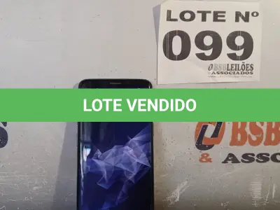 LOTE 099 - 01 - SAMSUNG GALAXY S9 128GB (NO ESTADO, NÃO SABEMOS SE FUNCIONA. LEILÃO NÃO TEM GARANTIA E NEM DEVOLUÇÃO, SUJEITO A POSSÍVEIS AVARIAS VISÍVEIS/OCULTAS E/OU AUSÊNCIA DE COMPONENTES)